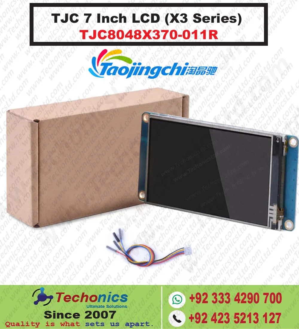 TJC 7 Inch HMI Touchscreen LCD Display – X3 Series