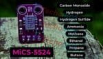 Carbon monoxide, Hydrogen, Hydrogen sulphate, ammonia, methane, ethanol, alcohol, propane, butane and more VOC sensor - MiCs-5524