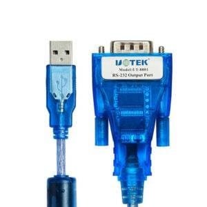 Industrial Grade UTEK UT-8801 USB 2.0 to RS-232 Converter (1-port USB to RS-232 Serial Converter with ESD protection)