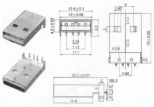 20pcs PCB Mount USB Male Type A Connector - Image 4