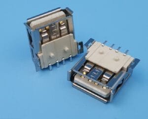 20pcs PCB Mount USB Connector 2.0 AF SMD type A Female Receptacle 4 pin right angle - Image 2