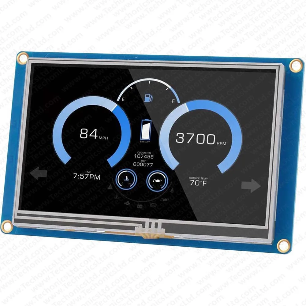 TJC 3.5 Inch HMI LCD Display Screen | T1 Series TJC4832T135-011R AI Smart Resistive Touch Display | Multifunctional HMI Touchscreen Display Module with Serial Port USART - Image 7