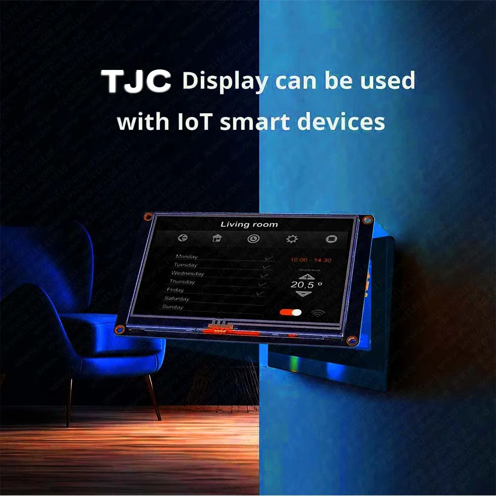 TJC 3.5 Inch HMI LCD Display Screen | T1 Series TJC4832T135-011R AI Smart Resistive Touch Display | Multifunctional HMI Touchscreen Display Module with Serial Port USART - Image 5