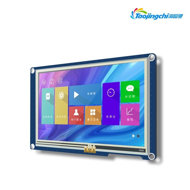 TJC 5 Inch HMI Touchscreen LCD Display - X5 Series TJC8048X550_011C AI Smart Capacitive Touch Display