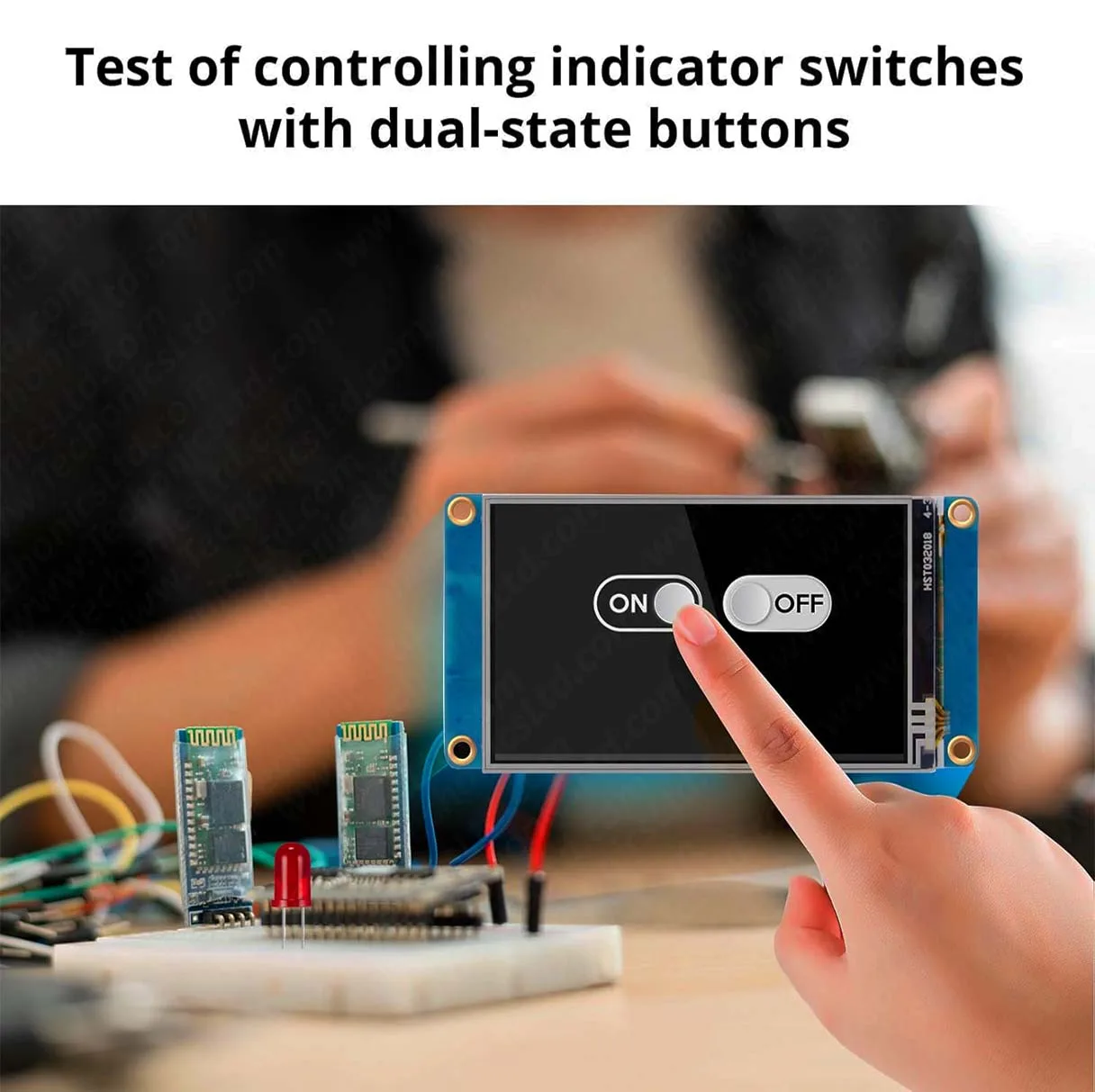 TJC 3.5 Inch HMI LCD Display Screen | T1 Series TJC4832T135-011R AI Smart Resistive Touch Display | Multifunctional HMI Touchscreen Display Module with Serial Port USART - Image 6