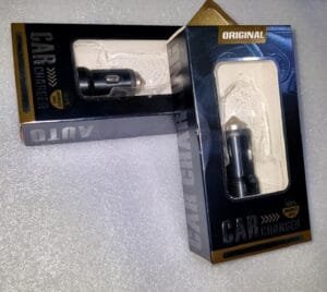 Mobile Car Charger (Bullet Shape)- 2 port USB Charger 2.4 A Max - Image 6