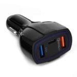 3-Port USB Car Cigarette Lighter Charger Power Adapter (SY-KC368)