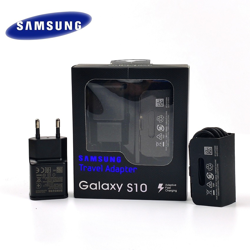 Fast Travel Adapter Charger | EP-TA200 | for Samsung Galaxy S10 / S10 Plus  | EU Plug / Black – Techonics LTD