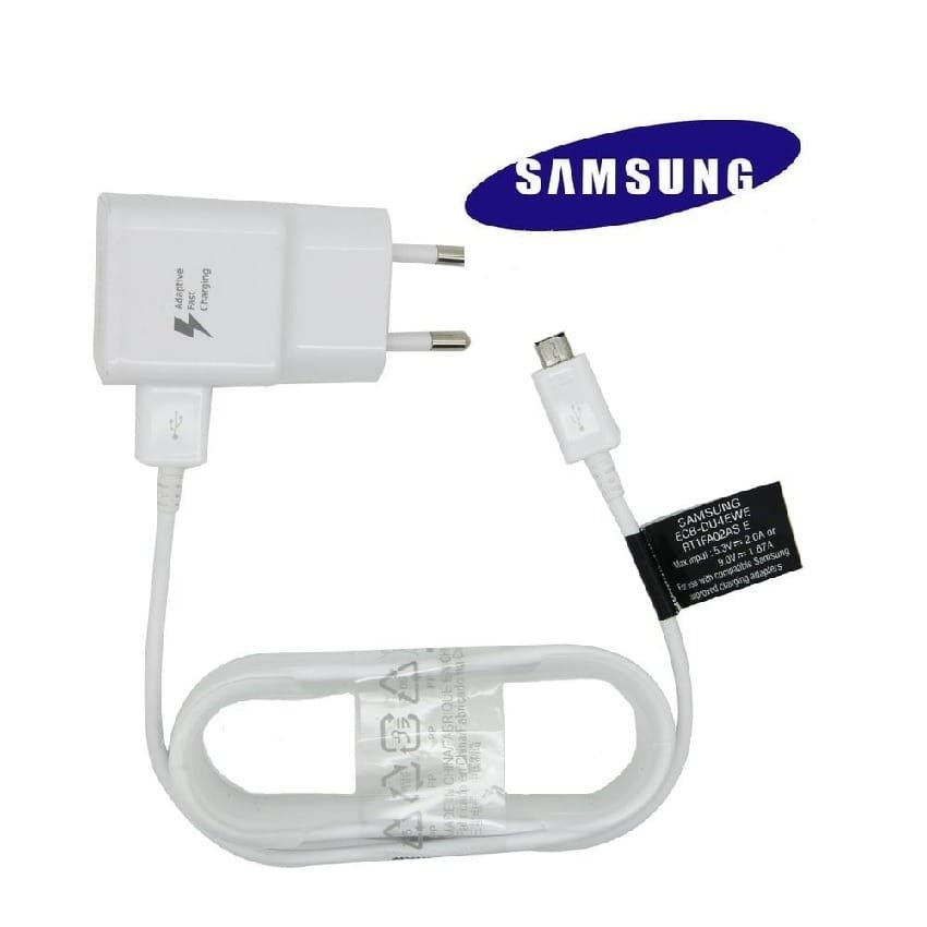 Samsung TA20 Chargeur Galaxy Tab S Charge Rapide AFC 2 A avec Câble Micro  USB 1,5 m Blanc