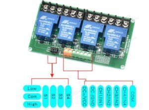 4 way 5V,12V,24V/30A relay module high and low level trigger smart home & PLC industrial control - Image 4