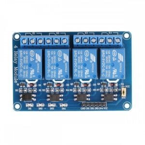 4-Channel 5V/10A Relay Module | Optocoupler isolation | low level trigger | for Arduino & PLC industrial control