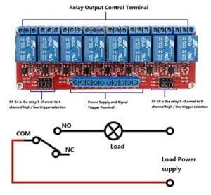 8-Channel Relay Module (12VDC)| High/Low Level Trigger with Optocoupler Isolation Load DC 30V/10A AC 250V/10A for PLC - Image 6