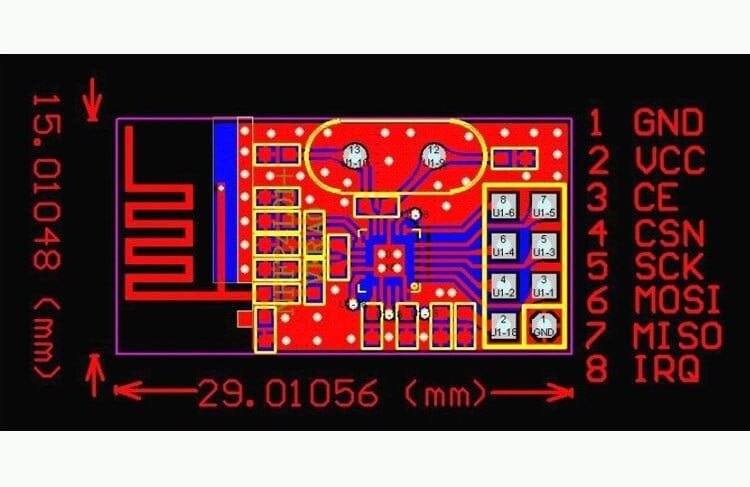 NRF24L01+ Wireless Module Power Enhanced Version 2.4G | Wireless Transceiver (100M distance)