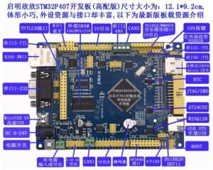 STM32F407ZGT6 Development Board Microcontroller Industrial Control Board | IoT Port | Dual CAN | Bluetooth | WiFi | RS485 port - Image 2