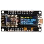 ESP8266 NodeMCU Development Board with built-in 0.96 Inch OLED Display, CH340G and ESP-12F WiFi Wireless Module