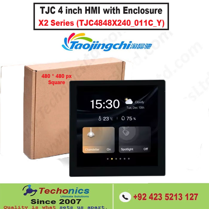 tjc 4 inch capacitive touchscreen lcd with enclosure casing